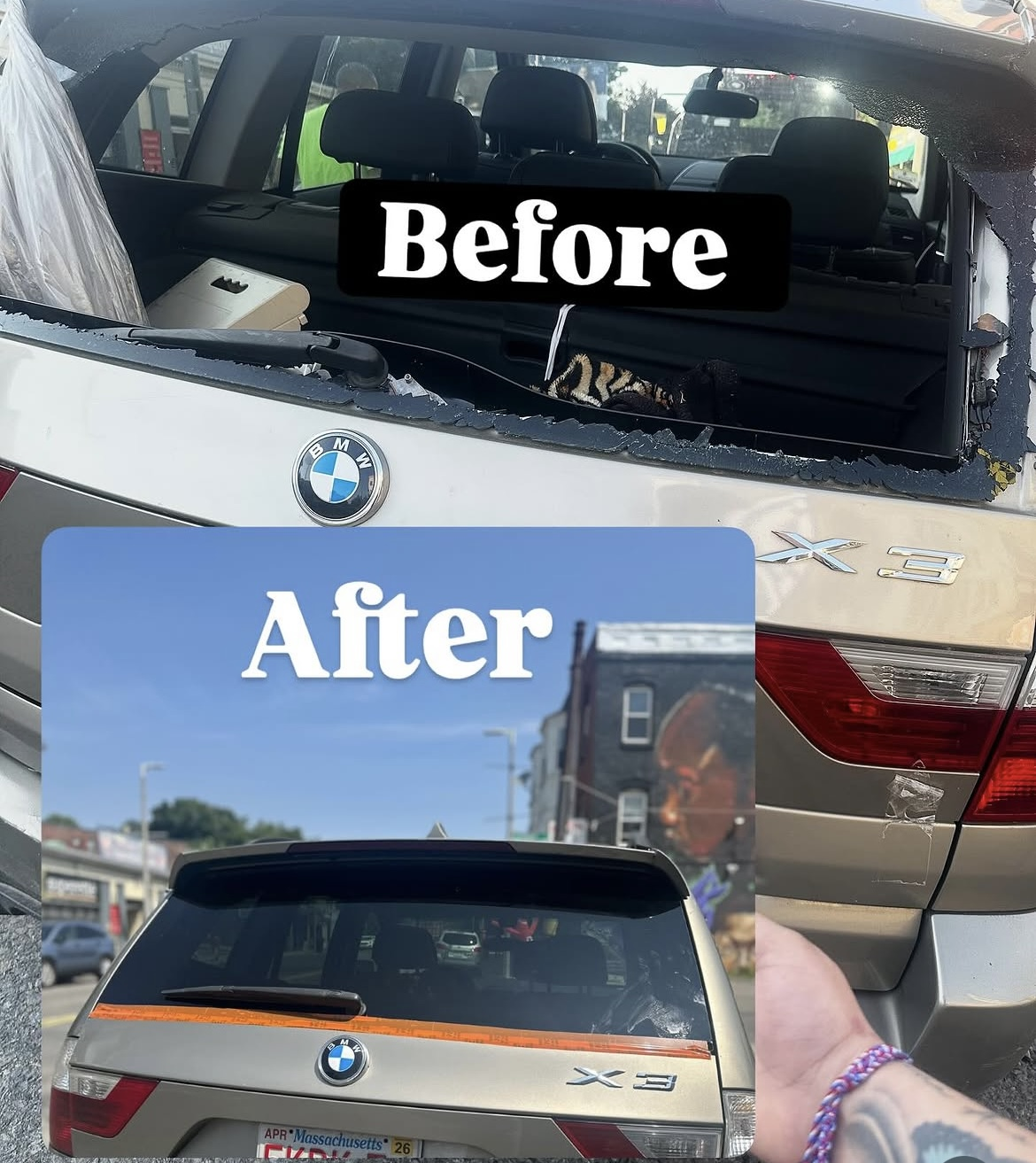 BMW X3 Rear Windshield Replacement