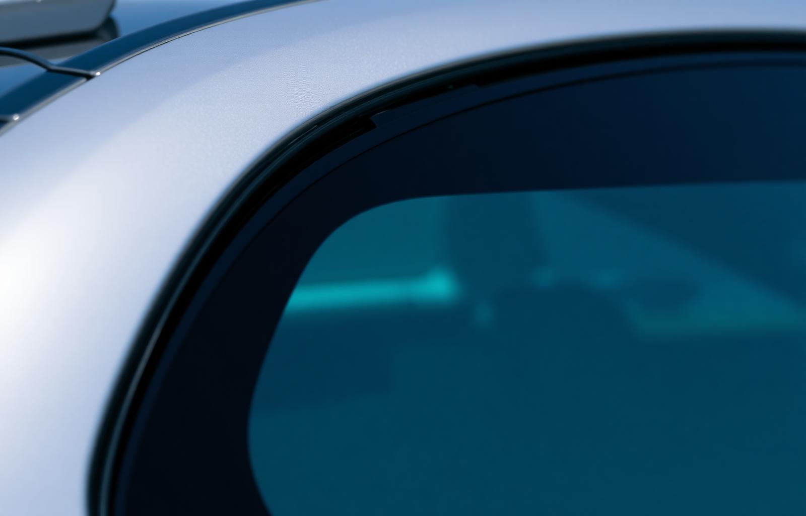 Car window with professional ceramic tint